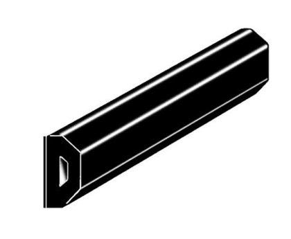 Proteção E.P.D.M. flexível preta