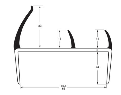 PVC para portas de carroçarias dupla dureza