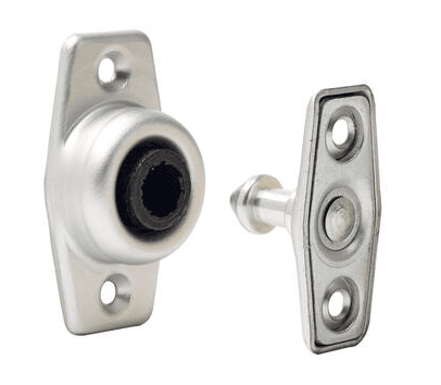 FIXADOR DE PORTA COMPLETO EM ALUMÍNIO/PLÁSTICO