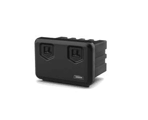  CAIXA DE FERRAMENTAS ARKA 600  EM POLIPROPILENO NEGRO COM SUPORTES